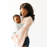 *Kyte Baby Linen Ring Sling - Wisteria with Rose Gold Rings